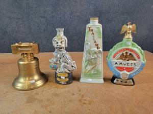 lot 1124 image: (4) Vintage Liquor Decanters - NO SHIPPING