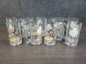 lot 1126 image: (9) Schmidt Beer Wildlife Series Mugs - NO SHIPPING
