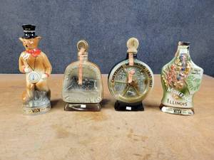 lot 1132 image: (4) Vintage Liquor Decanters - NO SHIPPING