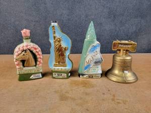 lot 1135 image: (4) Vintage Liquor Decanters - NO SHIPPING