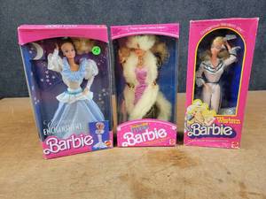 lot 1161 image: (3) Barbie Dolls in Original Boxes - Evening Enchantment, Enchanted Evening and Western