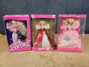 lot 1163 image: (3) Barbie Dolls in Original Boxes - Happy Birthday, Target 35th Anniversary and Perfume Pretty