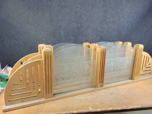 lot 1211 image: (3) Restaurant Booth Dividers - Each is Approx. 60.5 x 16 - NO SHIPPING