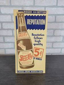 lot 1062 image: Vintage Pepsi Ad