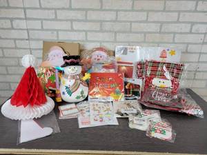 lot 1176 image: Lot of Christmas Dcor - Much of it is NEW in the Original Packages