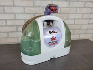 lot 1195 image: Bissel Model 1425-W Little Green Proheat Turbobrush Pet Cleaning Machine - NO SHIPPING