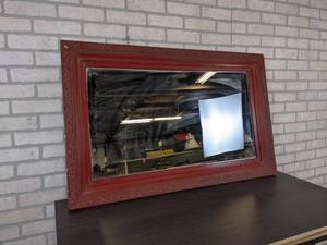 lot 1214 image: Red Mirror - NO SHIPPING