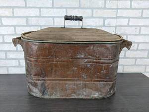 lot 1215 image: Copper Boiler with Lid - NO SHIPPING