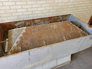 lot 1210 image: Antique Rectangle Barn Roof VentCupola - Overall about 56 Long x 29 Wide x 39 Tall - NO SHIPPING