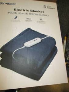 bennour electric blanket plush heat...