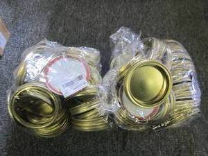 60 new wide mouth canning lids and ...