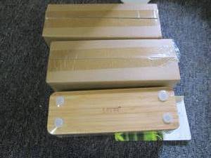 3 new bamboo butter dishes ...