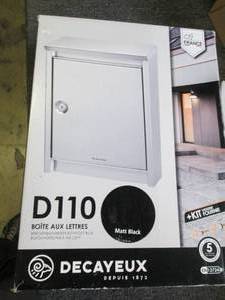 new locking mailbox ...