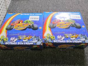 2 new packages of 6 monster machine...