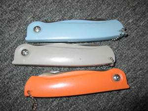 new 3 pack of folding knives ...