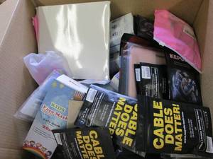 box of new misc please see pictures...