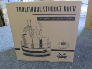 new double rotation tableware stora...
