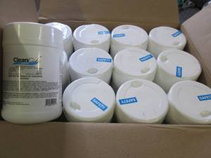 case of 12 clean cide wipes ...