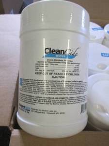 case of 12 clean cide wipes...
