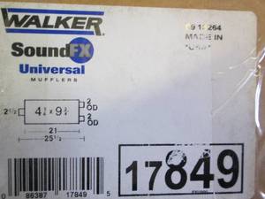 new walker sound universal muffler ...