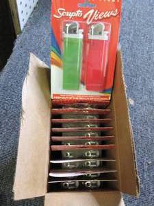 case of 122 packs of scripto views...