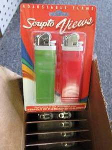 case of 122 packs of scripto views...
