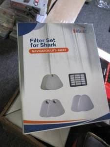 box of shark vacumfilters, and more...