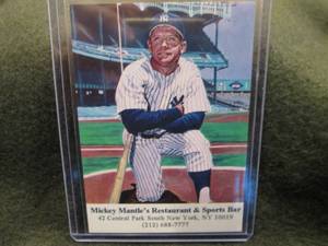 lot 6 image: Mickey Mantle Card...