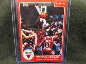 lot 9 image: Star 85 Michael Jordan Rookie Card...
