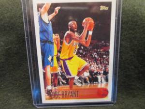 lot 14 image: Topps Kobe Bryant Card...