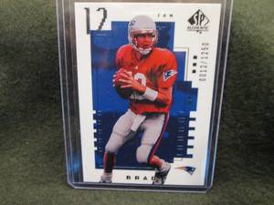 lot 15 image: 2000 Upper Deck Tom Brady Rookie Ca...