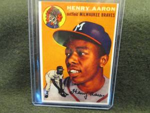 lot 20 image: Henry Aaron Card...