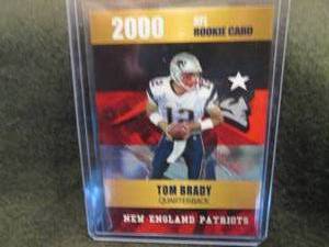 lot 22 image: 2000 Rookie Phenoms Tom Brady Card...