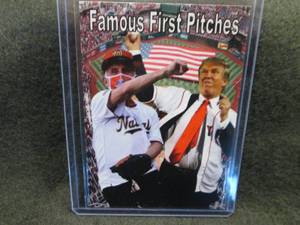 lot 30 image: Famous First Pitches Card...
