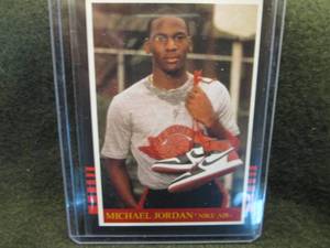 lot 37 image: Michael Jordan Nike Air Card...