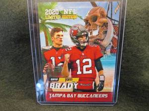 lot 38 image: 2020 Rookie Gems Tom Brady Card...