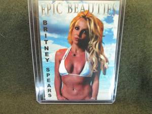 lot 57 image: Britney Spears Epic Beauties Card...