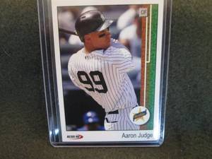 lot 60 image: Aceo Rp Aaron Judge Card...