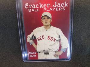 lot 62 image: Cracker Jack Ball Player Babe Ruth ...