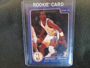 lot 65 image: Star 85 Michael Jordan Rookie Card...