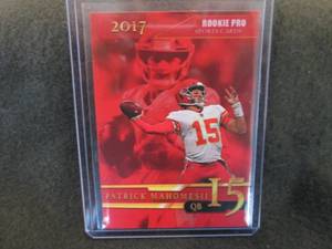 lot 66 image: 2017 Rookie Pro Patrick Mahomes Car...