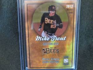 lot 75 image: 2012 Rookie Gold Mike Trout Card...