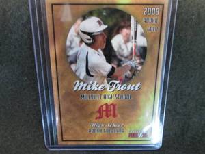 lot 76 image: 2009 Rookie Gold Mike Trout Card...