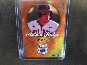 lot 78 image: 2013 Rookie Gold Aaron Judge Card...