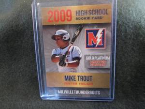 lot 105 image: 2009 High School Rookie Mike Trout ...