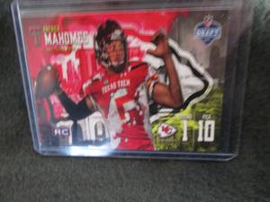 lot 107 image: 2017 Patrick Mahommes Rookie Card...