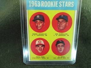 lot 121 image: 1963 Rookie Stars Card...