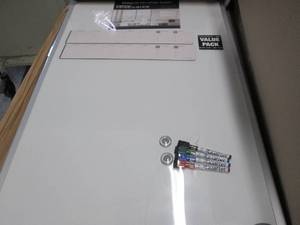 lot 176 image: 3 pk Quartet Magnetic Dry-Erase Boa...