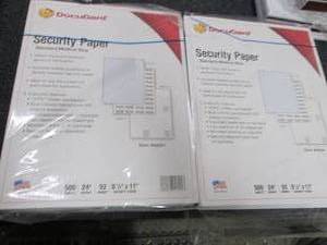 lot 207 image: 2- 500 ct Reams DocuGard Security P...