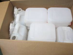 lot 218 image: 9 Large Plastic Jugs...